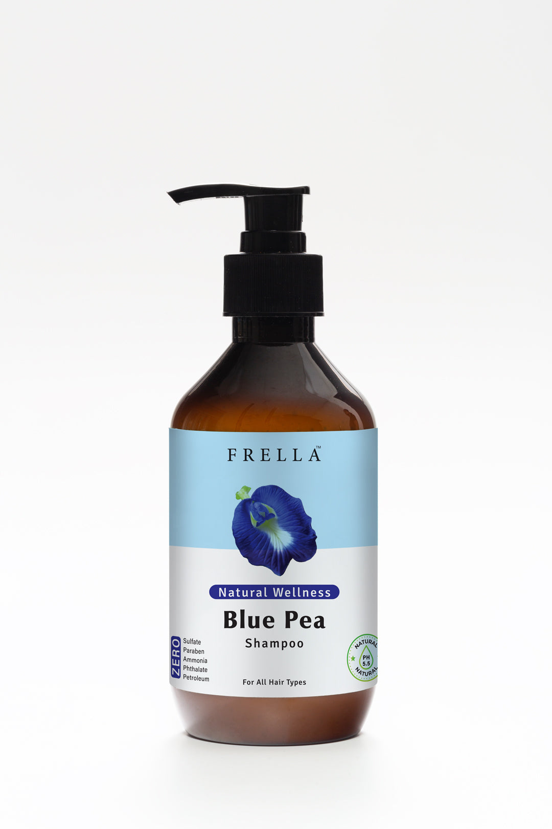 Frella Blue Pea Sulphate Free Shampoo - 320 ml– frellawellness.lk