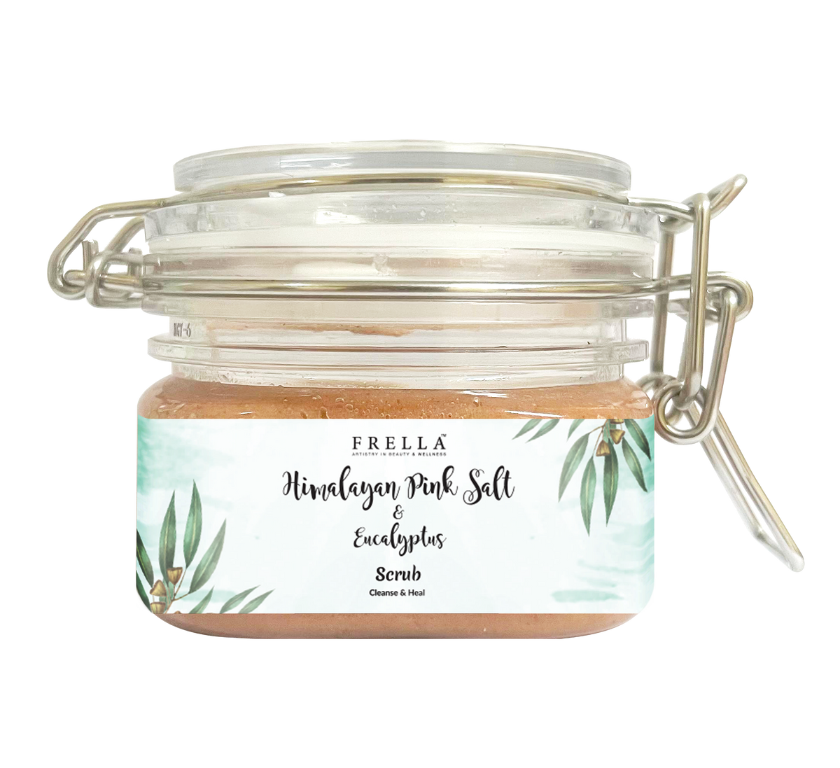 Frella Cleansing Himalayan Pink Salt & Eucalyptus Scrub– frellawellness.lk