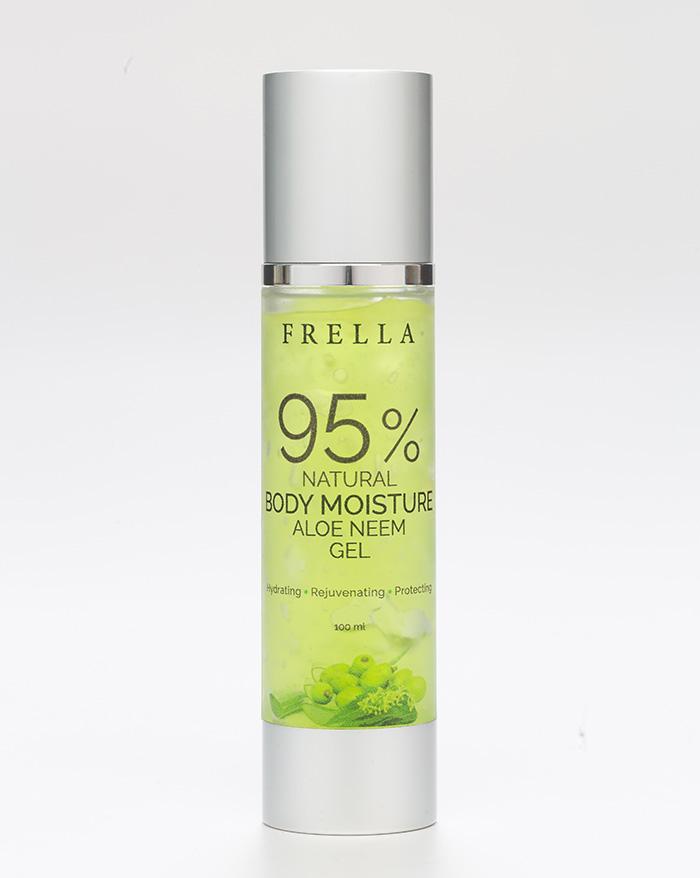 Pure Aloe Vera with Natural Neem Body Moisture Gel 100ml– frellawellness.lk